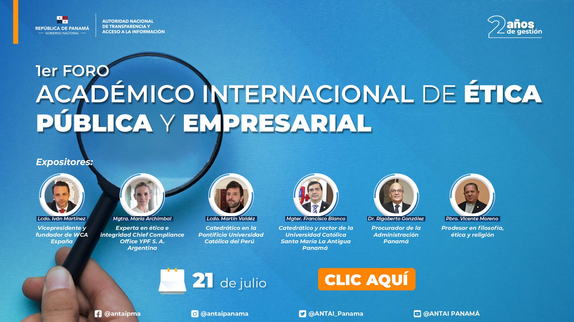 Dia 2 del 1er Foro Académico Internacional de Ética Pública y Empresarial 